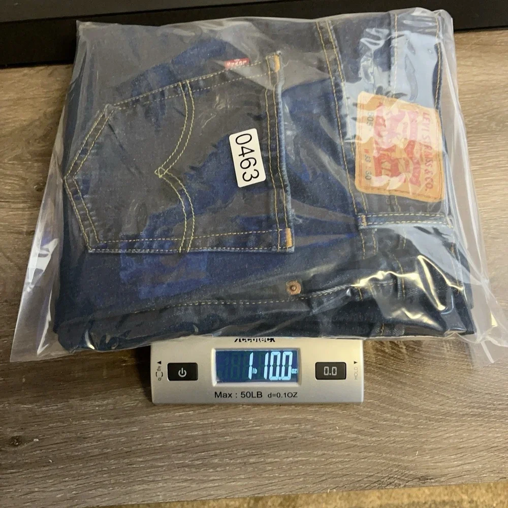Levis Mens 33x30 *33x28 Med Wash Jeans‎ 505 Straight Fit Regular Western Classic